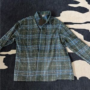 Men's Green Plaid Shirt